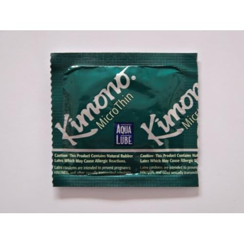 Kimono MicroThin AQUA LUBE - Also available in quantities of 12, 25, 100 (50 condoms) image